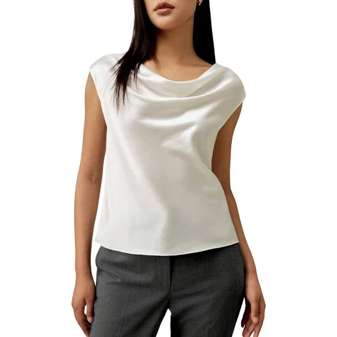 cowl neck top Lilysilk Women's Silk Charmeuse Cowl Neck Top Nordstrom $119