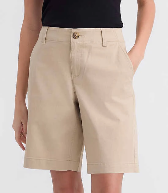 shorts Loft Women's Curvy Monroe Chino Bermuda Shorts LOFT $34.97