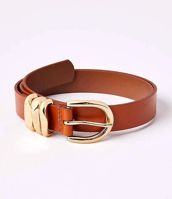accessory Loft Women's Leather Belt with Molded Buckle LOFT $34.97