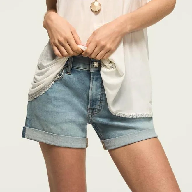 shorts Lucky Brand Women's Mid-Rise Ava Denim Shorts Lucky Brand $59.5