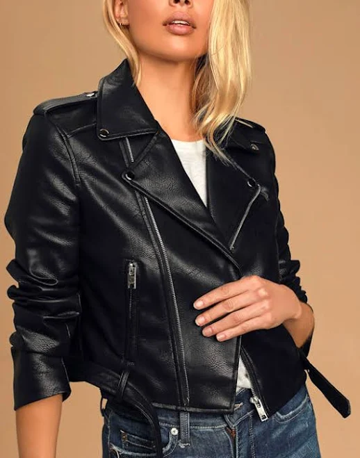 outerwear Lulus Exclusive Vegan Leather Moto Jacket Lulus $65