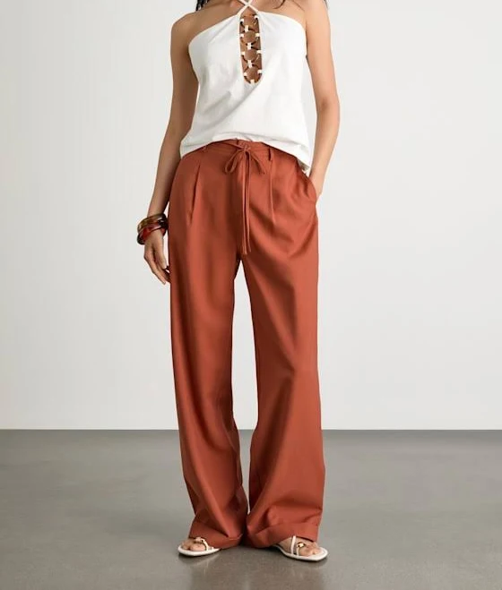 wide leg pants Lulus High-Rise Wide-Leg Rayon Pants Lulus $23.4