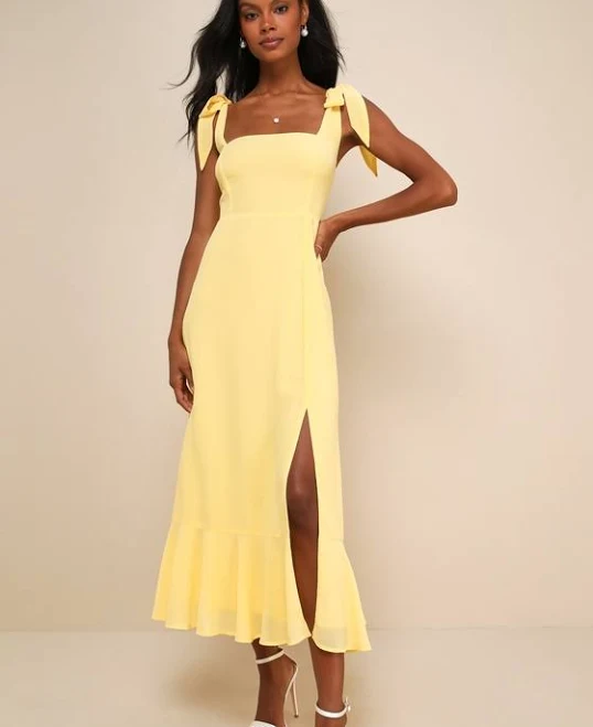 dress Lulus Tie-Strap Tiered Midi Dress Lulus $63.2