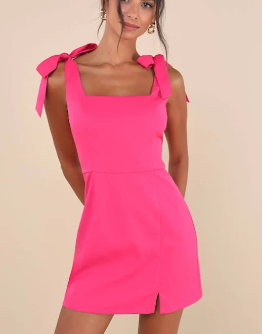 dress Lulus White Tie-Strap Mini Dress Womens Lulus $47.2