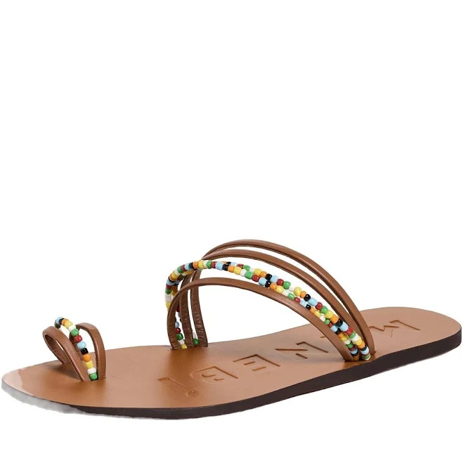 shoes Manebí Leather Beaded Sandals Editorialist $205