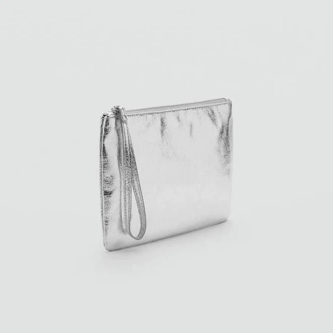 bag MANGO Teenage Girl Metallic Clutch shop.mango.com $25.99