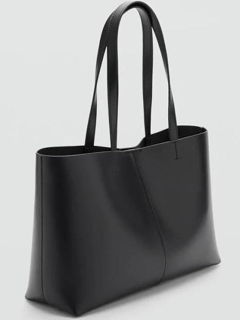 bag MANGO Women's Double Handle Shopper Tote shop.mango.com $59.99