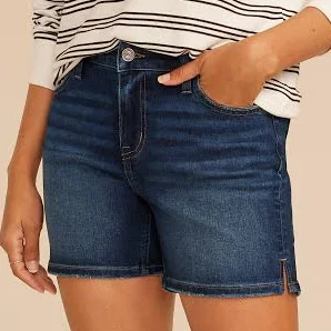 shorts maurices Women's Classic Mid Rise 5in Shorts with Slit Hem Maurices $23.09