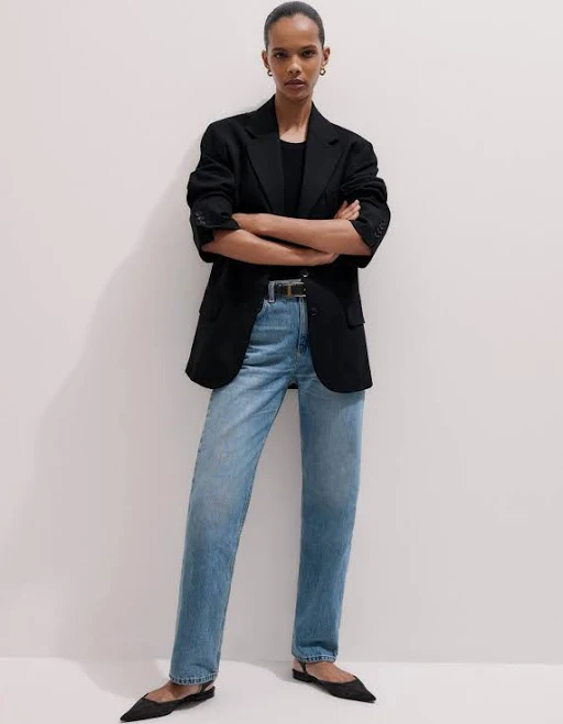 jeans Me+em Women's Relaxed Straight-Leg Midweight Denim Jeans ME+EM $147.5