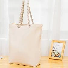 bag Medium Wholesale Sturdy Canvas Tote Bags with Rope Handles - Natural Qualitytotebag $6.34