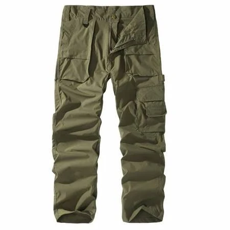 cargo pants Men's Relaxed Fit Straight Leg Durable Cargo Pants Walmart - Guzom Clothing $36.45