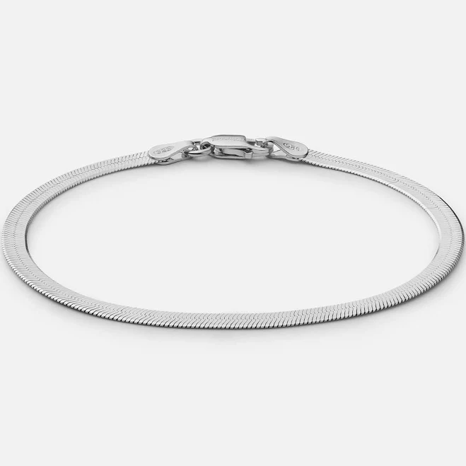 accessory Miansai Women's Sterling Silver Herringbone Bracelet Miansai $55