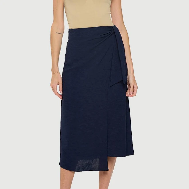 skirt Midi Airflow Wrap Skirt with Side Tie Last Tango $86.4