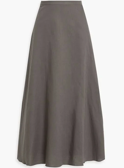 skirt Mikael Aghal Cotton and Linen-Blend Midi Skirt THE OUTNET $268