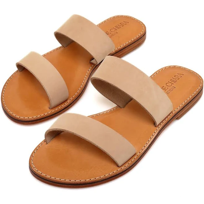 shoes Minimalist Two Strap Leather Sandals Etsy - ChristieChiaraSandal $84.25