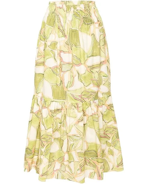 skirt Misa Los Angeles Women's Elna Abstract Cotton Maxi Skirt Saks Fifth Avenue $132.5