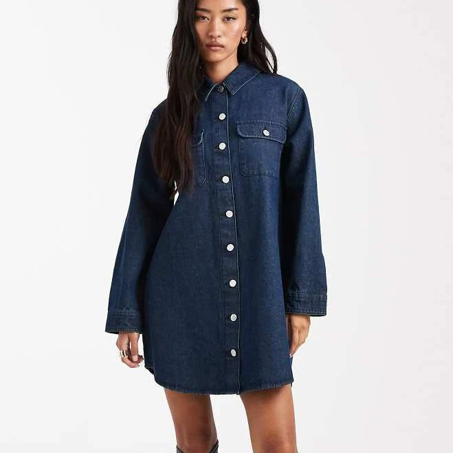 dress Miss Selfridge Oversized Button Front Shirt Dress ASOS $48.74