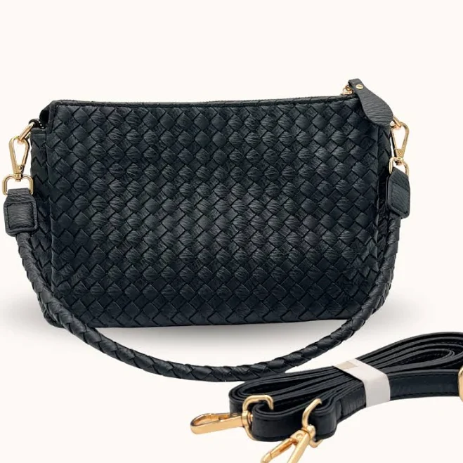 bag Modern + Chic Elle Woven Crossbody Bag Modern and Chic $59