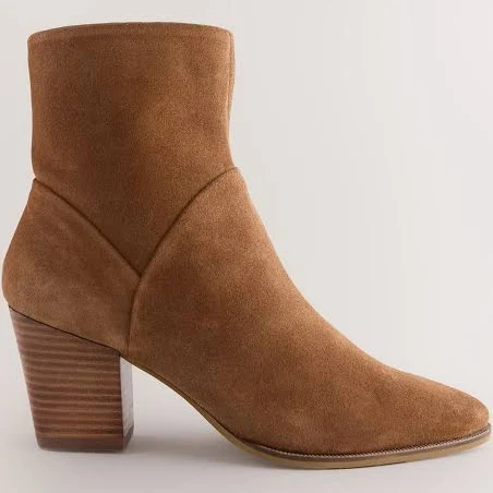 shoes Next Women's Western Suede Block Heel Ankle Boots Next USA $110