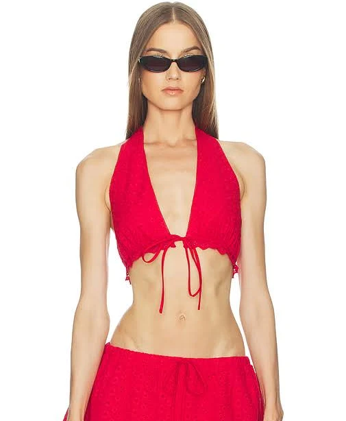 matching set nia x REVOLVE Women's Eyelet Halter Top REVOLVE $88