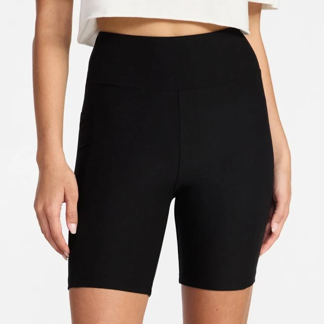 biker shorts No Boundaries Women's High-Rise Biker Shorts with Phone Pocket Walmart $5.59