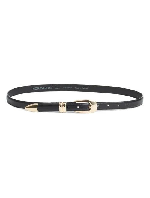 accessory Nordstrom Mina Skinny Leather Belt Nordstrom $49