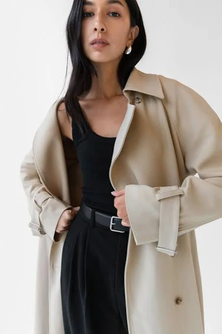 outerwear Oak + Fort Oversized Trench Coat Oak and Fort US $198
