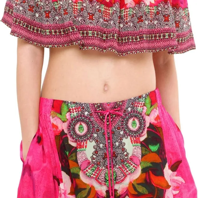 off-shoulder top Off The Shoulder Floral Print Crop Top Shahida Parides $159