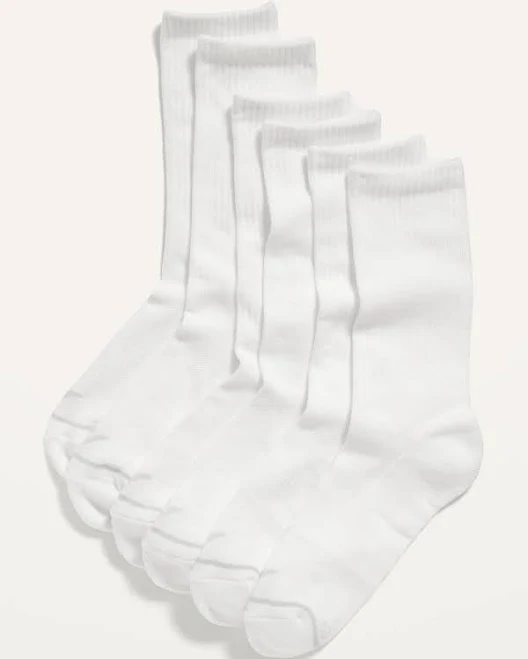 accessory Old Navy Women's Athletic Crew Socks 3-Pack Old Navy $7.49