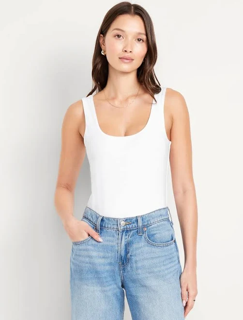 bodysuit Old Navy Women's Double-Layer Scoop-Neck Bodysuit Old Navy $17.49