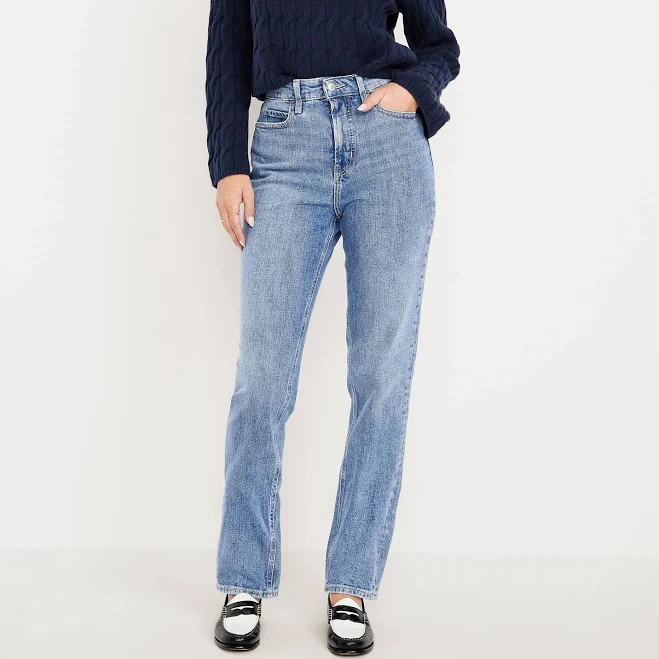 jeans Old Navy Women's Extra High-Waisted Straight Jeans Old Navy $22.49