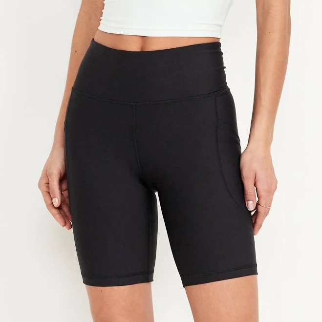 biker shorts Old Navy Women's High-Waisted 8-Inch Biker Shorts Old Navy $18.89