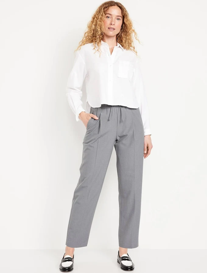 pants Old Navy Women's High-Waisted Billie Straight Ankle Trouser Old Navy $20