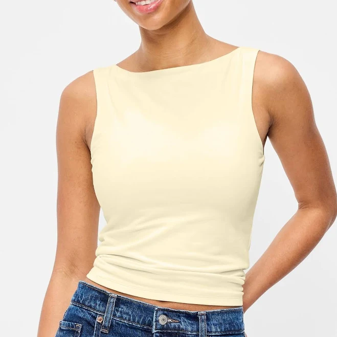 top Old Navy Women's Hug Double-Layer Boat-Neck Top Old Navy $19.99