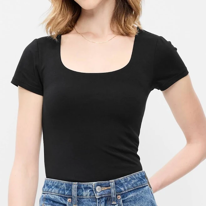 scoop neck top Old Navy Women's Hug Double-Layer Scoop-Neck Top Old Navy $19.99
