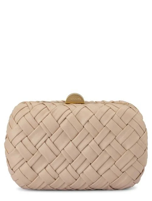 bag Olga Berg Women's Haven Woven Faux Leather Clutch Nordstrom $119