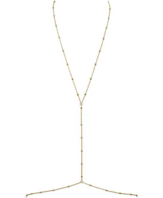 accessory OMA THE LABEL 18k Gold-Plated Dainty Bead Body Chain Macy's $99