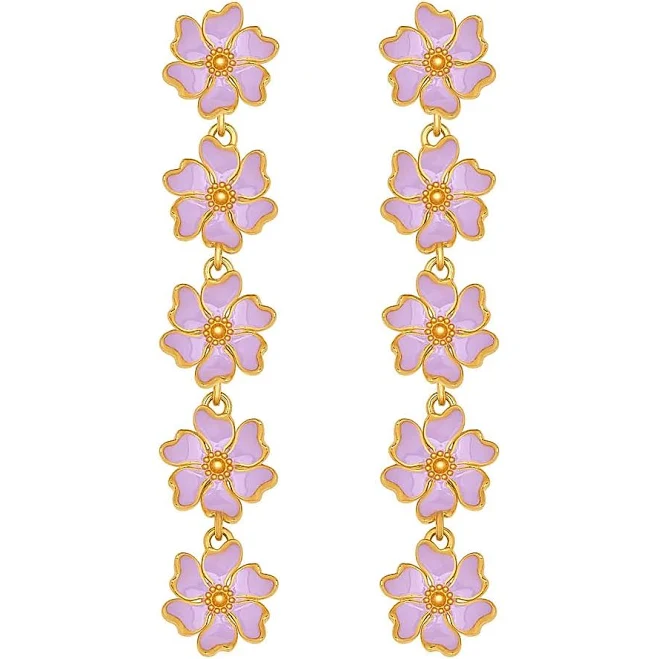 accessory Oscar de la Renta Cherry Blossom Drop Earrings Saks Fifth Avenue $470