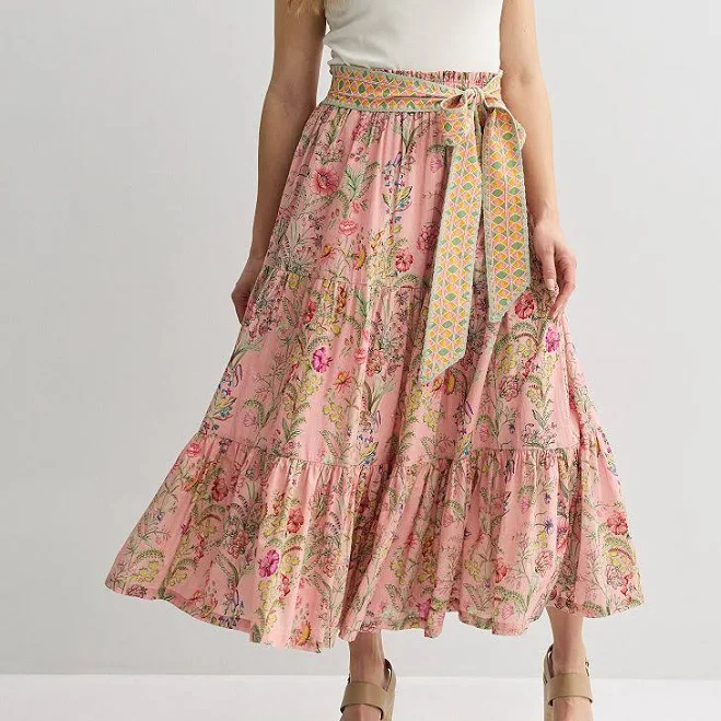 maxi skirt Peach Blossom Women's Farmers Market Printed Flare Tiered Maxi Skirt Kohl's $54.99