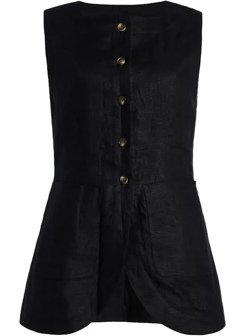 outfits Posse Emma Linen Vest Moda Operandi $299