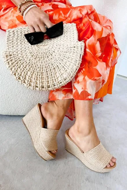 shoes Pure Horizon Women's Braided Jute Wedge Sandals NanaMacs $30.99