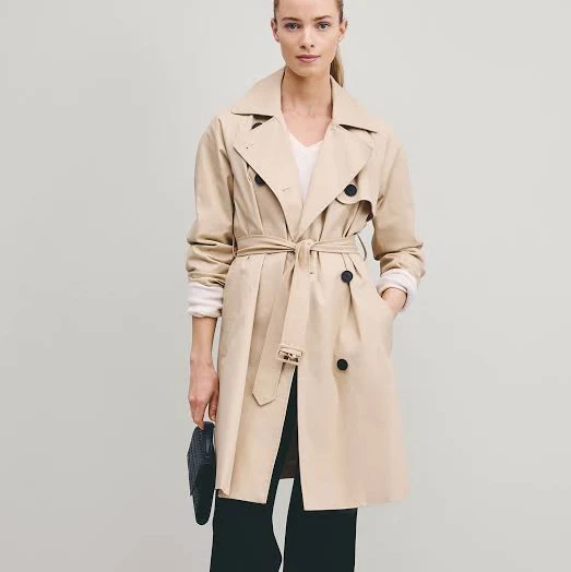 outerwear Quince Women's Comfort Stretch Organic Cotton Trench Coat Quince $100