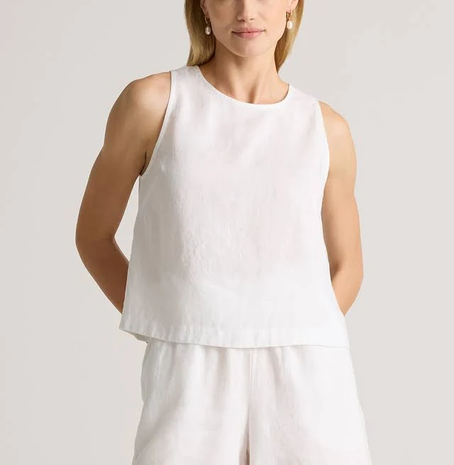 top Quince Women's Cropped European Linen Tank Top Quince $36