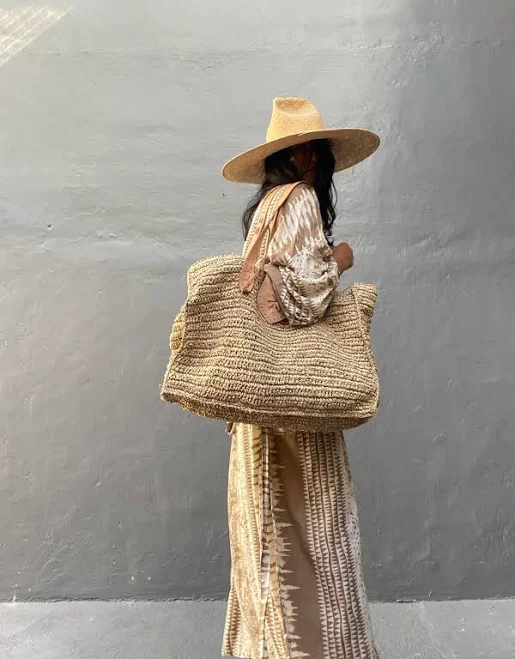 bag Raffia Oversized Straw Beach Bag Etsy - stylepark1 $71.1