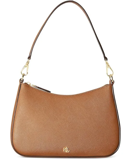 bag Ralph Lauren Women's Crosshatch Leather Medium Danni Shoulder Bag Macy's $157.5