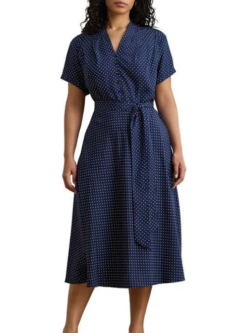 dress Ralph Lauren Women's Polka-Dot Crepe de Chine Dress Nordstrom $97.5