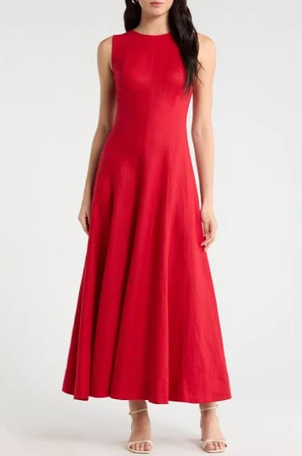 dress Reformation Cecila Sleeveless Linen Maxi Dress Nordstrom $278