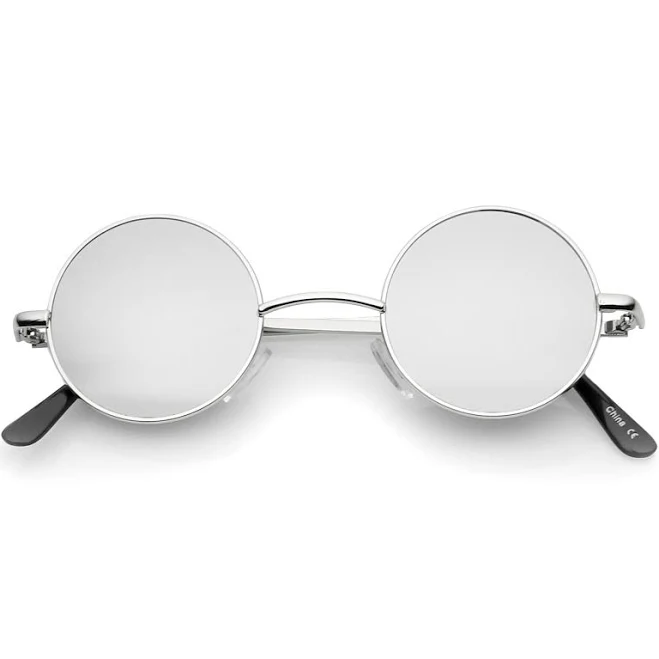 accessory Retro Lennon Round Circle Metal Sunglasses zeroUV $12.95