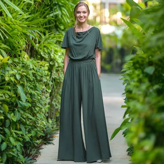 jumpsuit Romantic Bridesmaid Jumpsuit Etsy - ENMEstyle $106.6