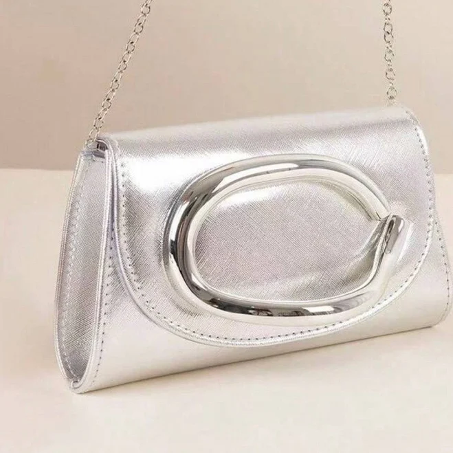 bag Sabrina Faux Leather Envelope Clutch ShoeNami $29.99